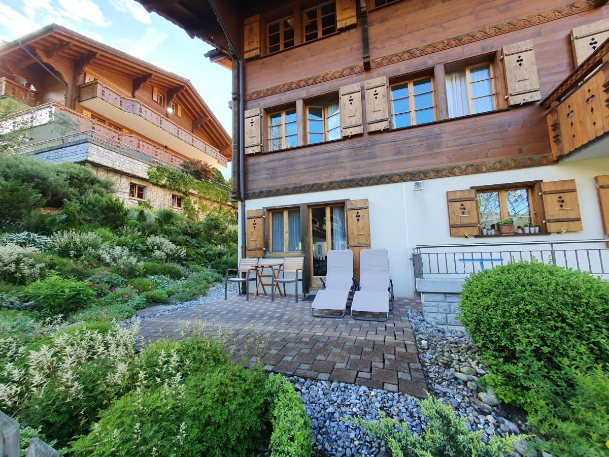 Mom - Alpine Boutique Apartments, Chalet Fagus, Terrace Studio 그린델발트 외부 사진