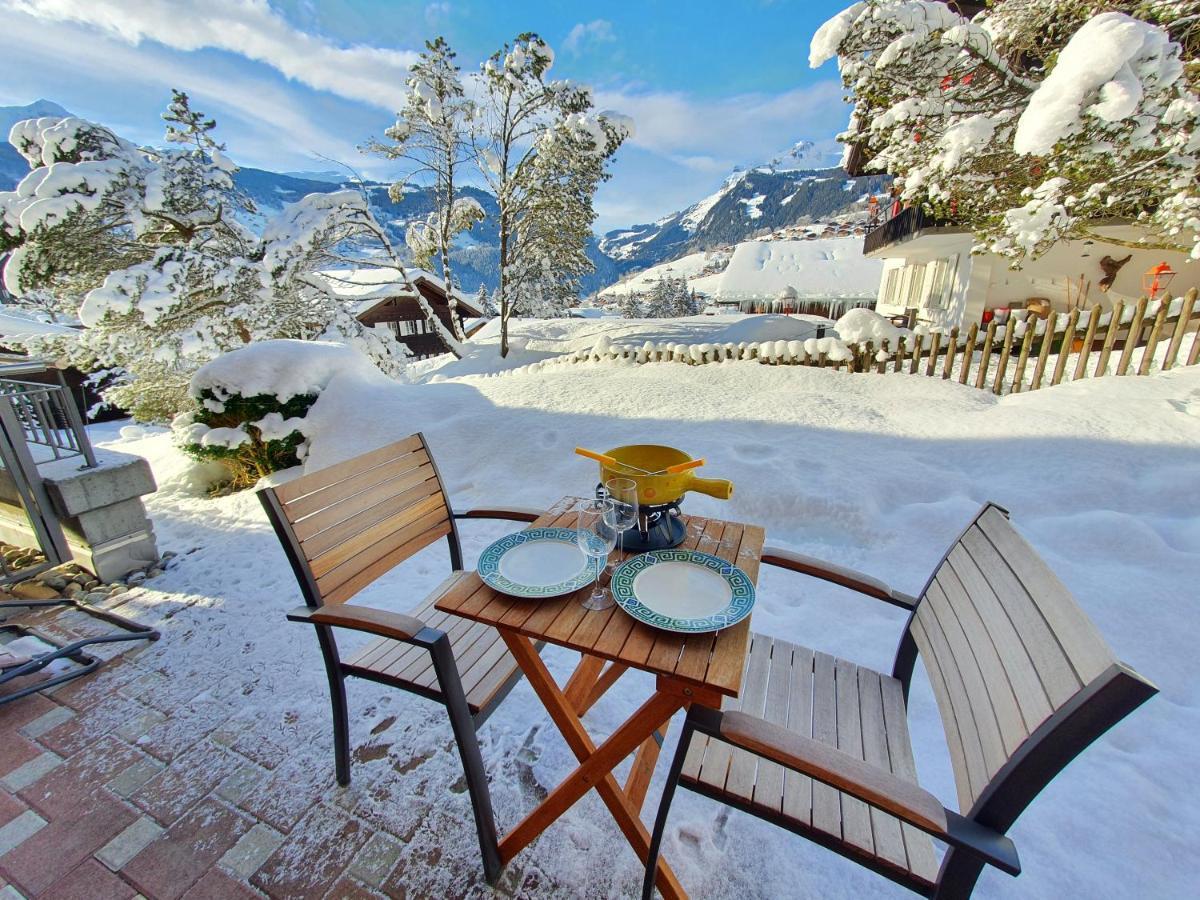 Mom - Alpine Boutique Apartments, Chalet Fagus, Terrace Studio 그린델발트 외부 사진