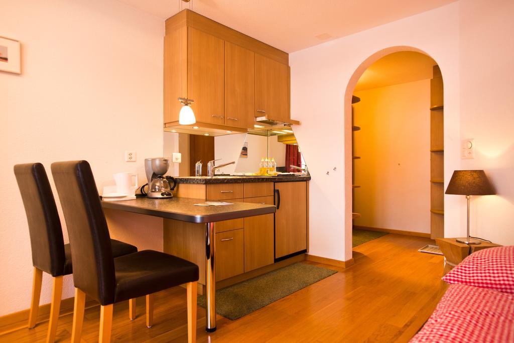 Mom - Alpine Boutique Apartments, Chalet Fagus, Terrace Studio 그린델발트 객실 사진